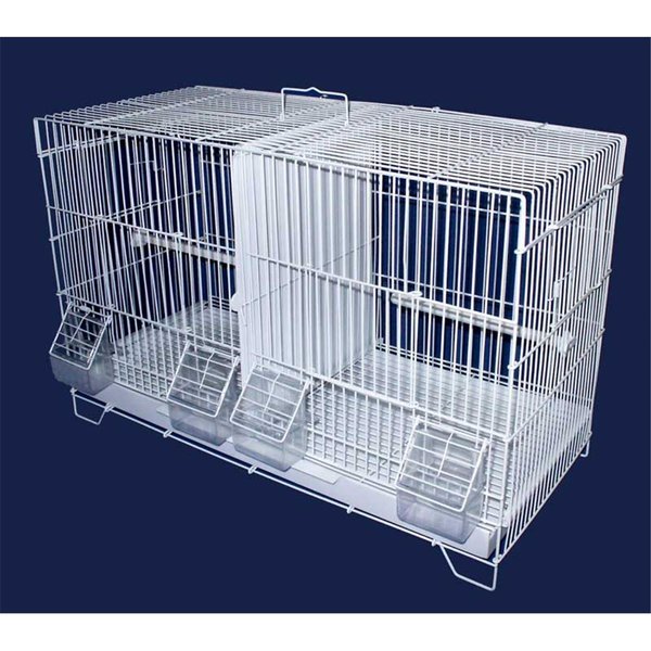 Yml Lot Of 4 Medium Breeding Cages With Divider And One 3 Tie Black Stand Black 4x2464BLK and 1x4164BLK